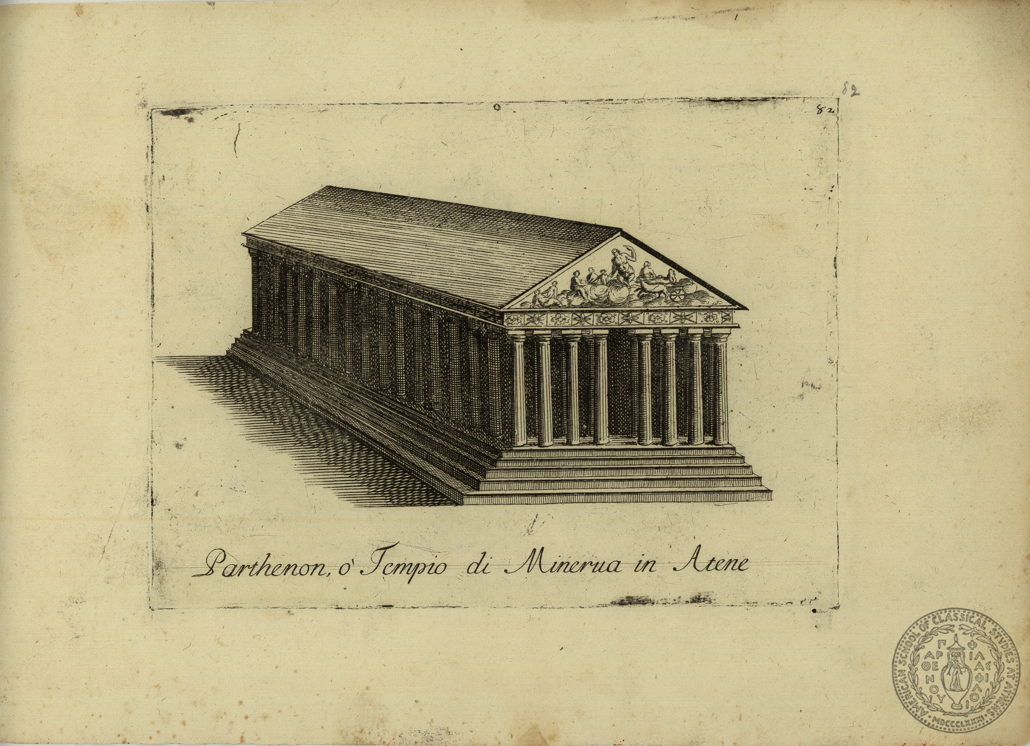 Parthenon, o tempio di Minerva in Atene